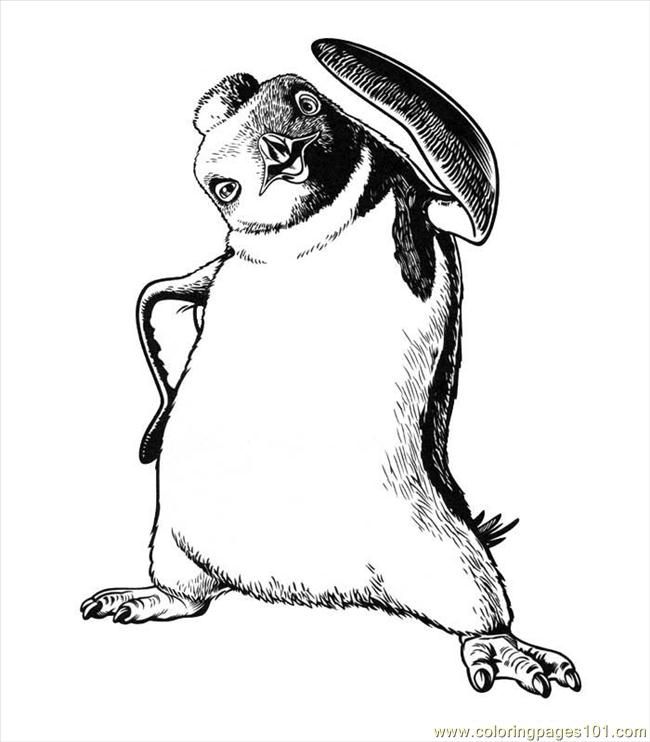 Coloring Pages Happy Feet (06) (Cartoons > Miscellaneous) - free 