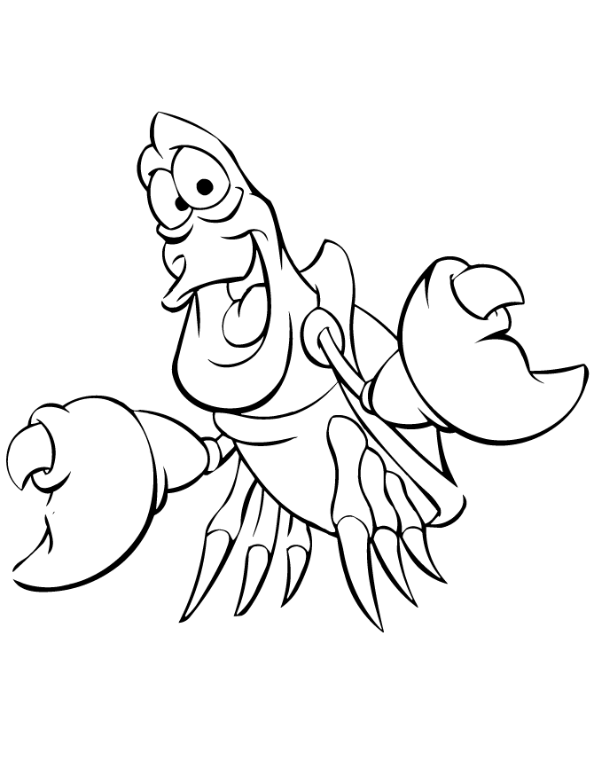 Lobster Coloring Page 2