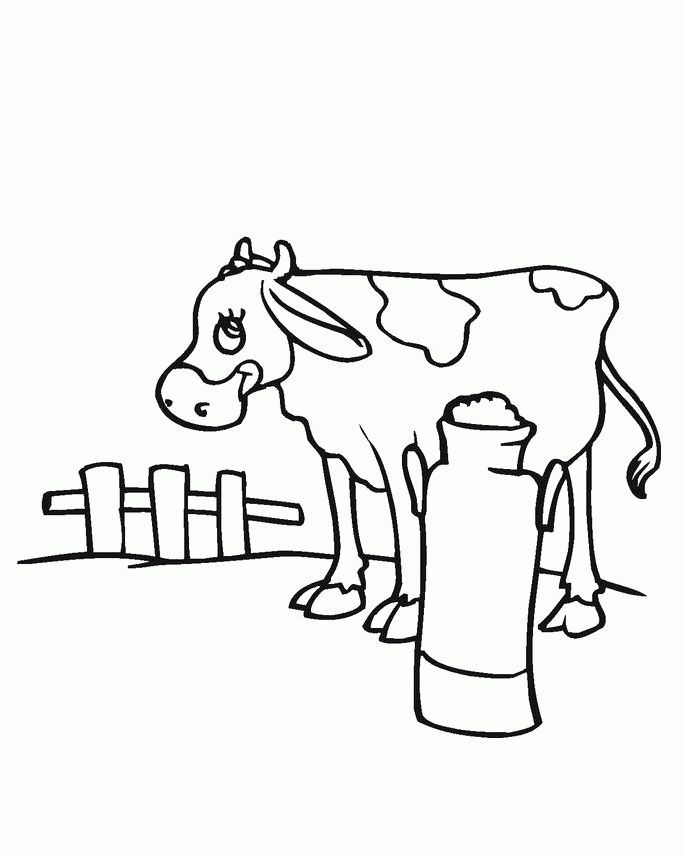 cow milk Colouring Pages (page 2)