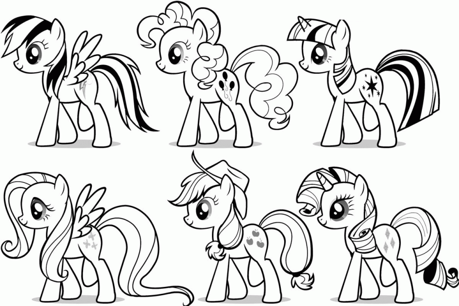 My Little Pony Print Out Coloring Pages Printable Coloring Sheet 