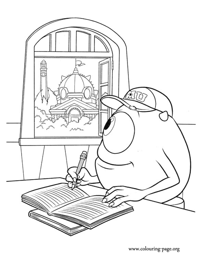 Monsters University coloring pages – Mike | coloring pages