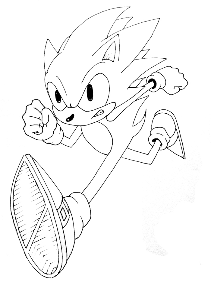 sonic holloween Colouring Pages (page 3)
