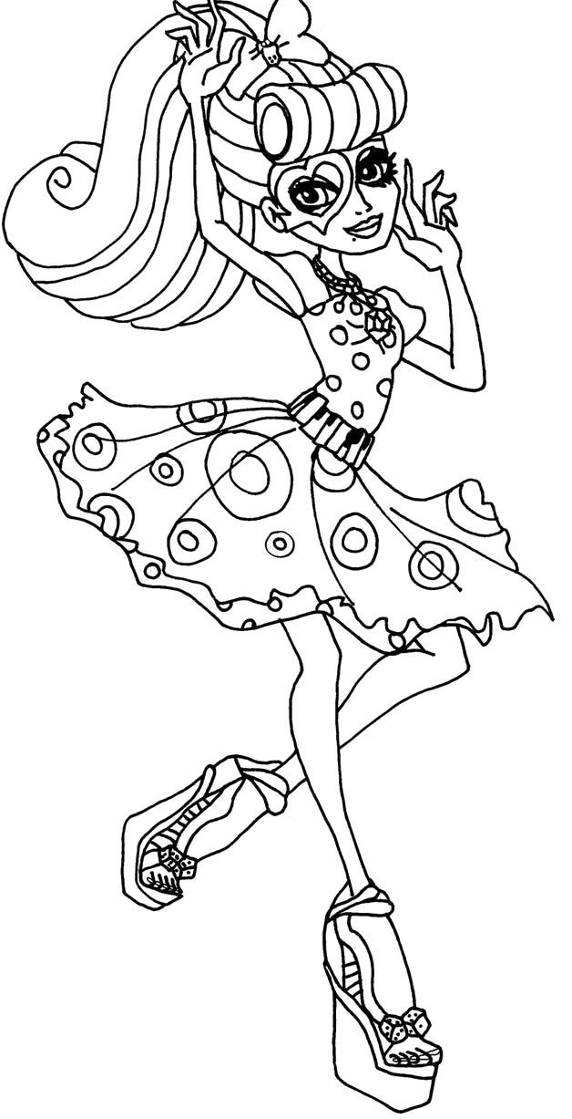 Monster High Coloring Pages Operetta Images & Pictures - Becuo