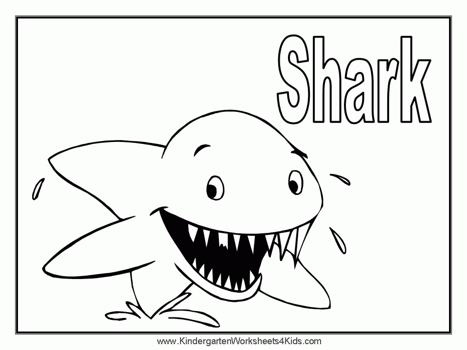 Animal Coloring Free Printable Shark Coloring Pages For Kids 