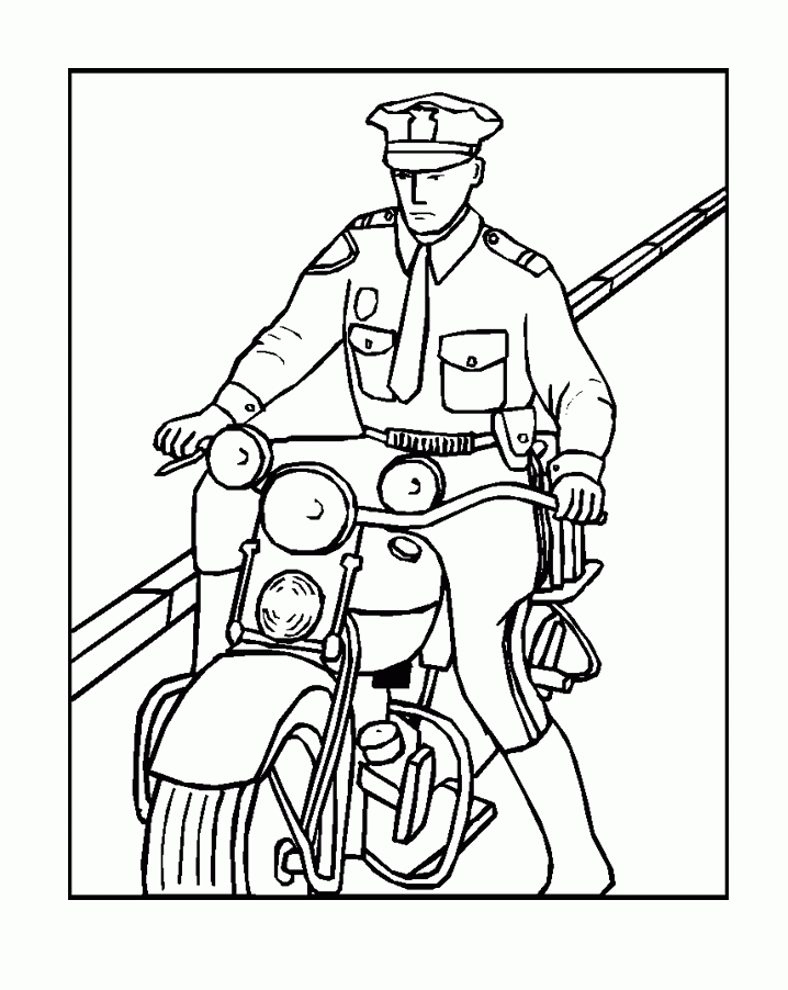 Free Kids Police Officer Coloring Pages - Coloring Home