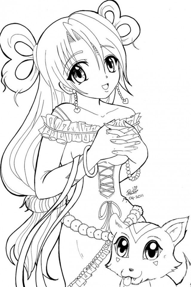 Anime Princess Coloring Pages 640×960 #4340 Disney Coloring Book 
