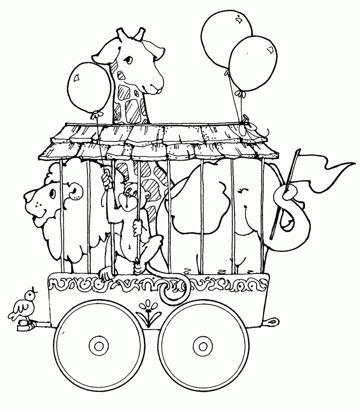 circus train coloring page | PRINTABLES