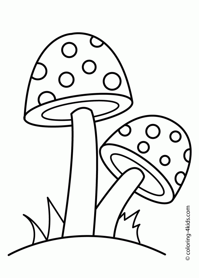 Trippy Mushroom Coloring Pages - Coloring Home