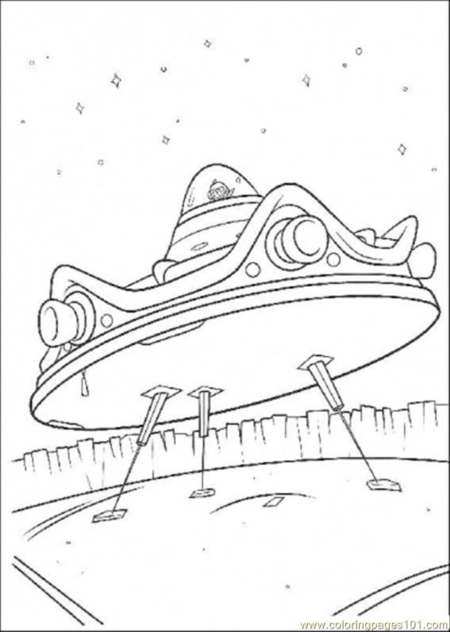 Coloring Pages Ufo (Cartoons > Chicken Little) - free printable 