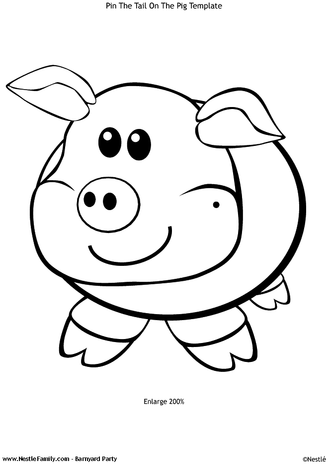 Pig Template Printable Coloring Home