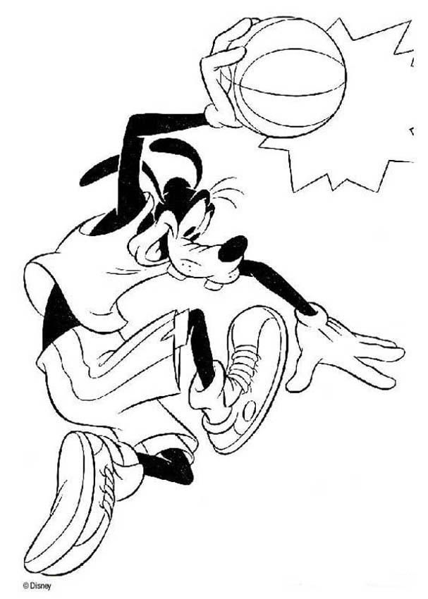 Trucos PC > Dibujos Disney para colorear de Goofy - Plantillas 