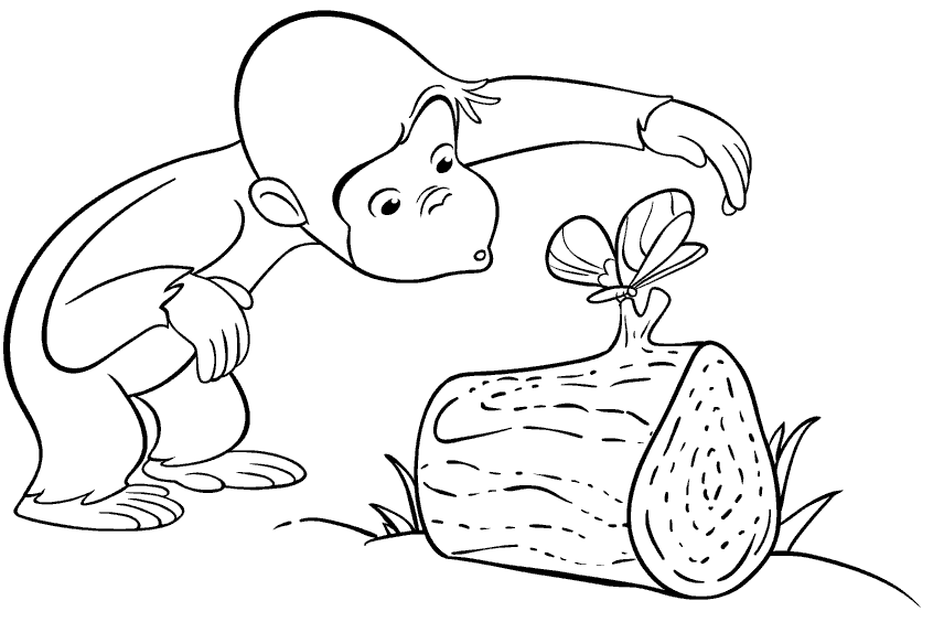 curious george and the dinosaur coloring pages | Coloring Pages 
