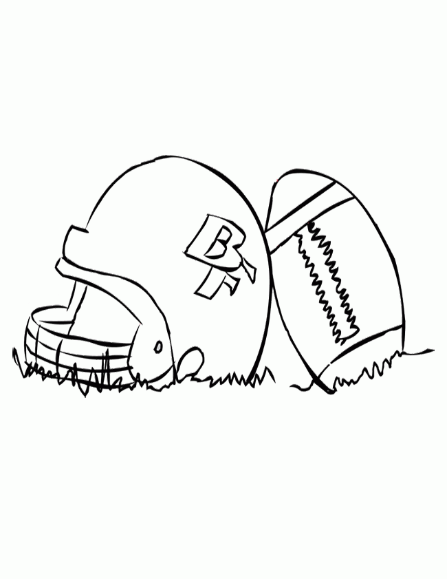 Football Helmet Patriots New England Coloring Page For Kids 