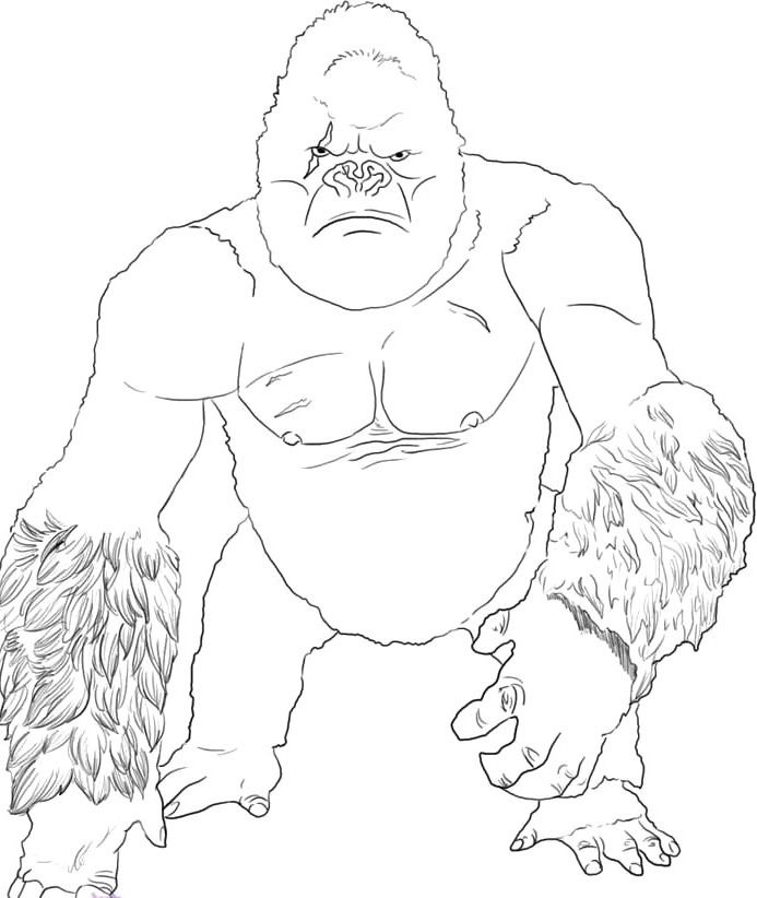 Coloring Pages King Kong Coloring Home