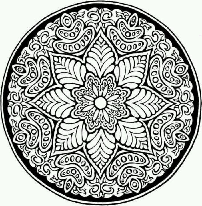 Mosaic pattern | Geometry & Mandala Coloring Pages