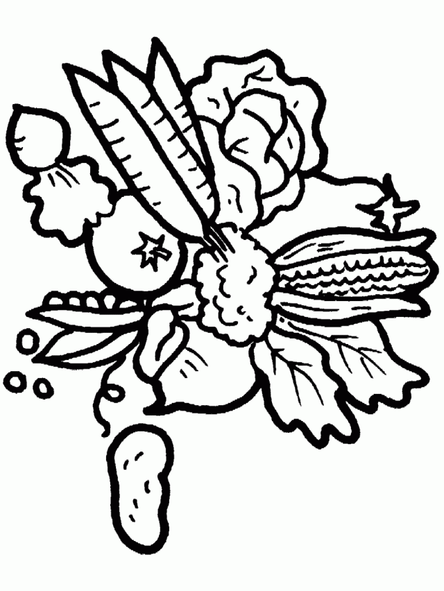 Fruit And Vegetable Coloring Pages PrimaryGames Nice Garden 205263 