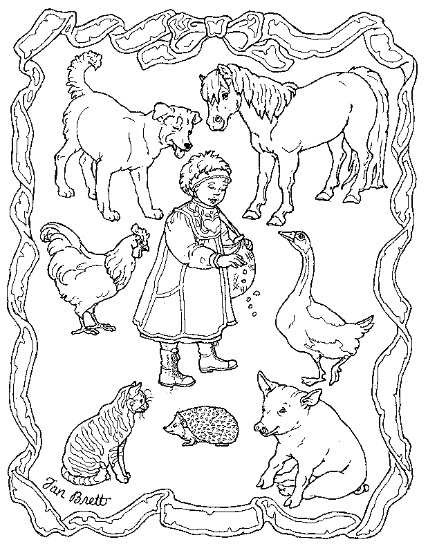 The Hat coloring page | School