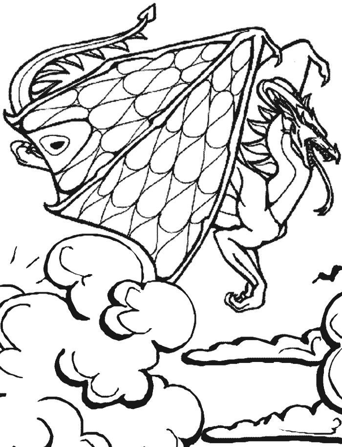 Dragon Fairy Coloring Page | Zentangle Dragons
