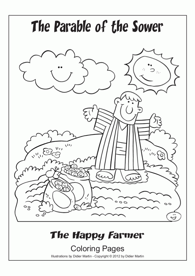 Parable Of The Sower Coloring Page Coloring Home
