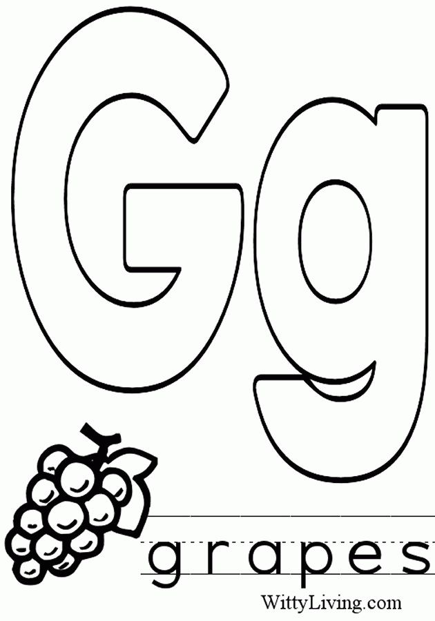 Letter G Coloring Pages - Coloring Home
