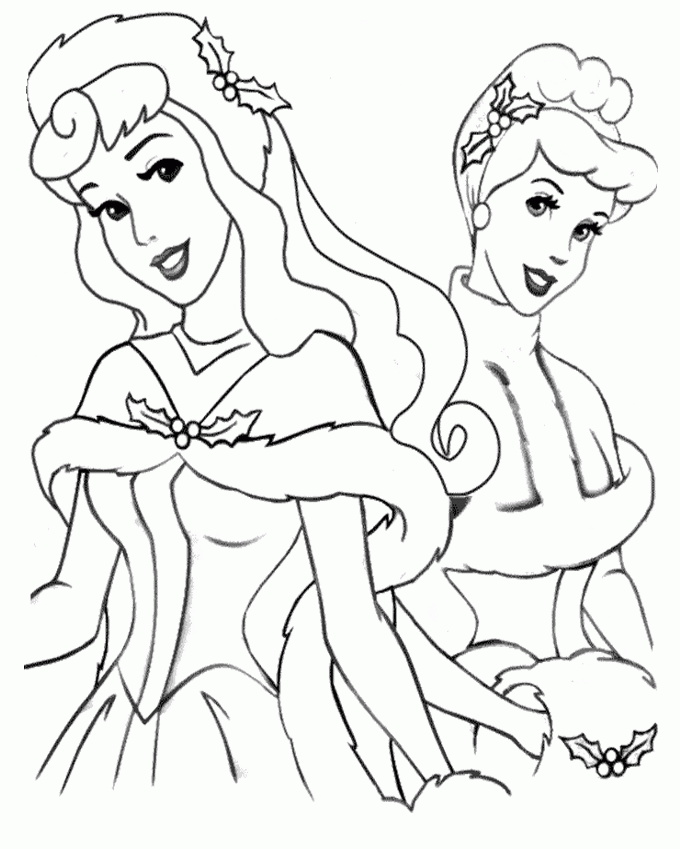 Disney Princess Christmas Gift Boxes And With Coloring Pages 