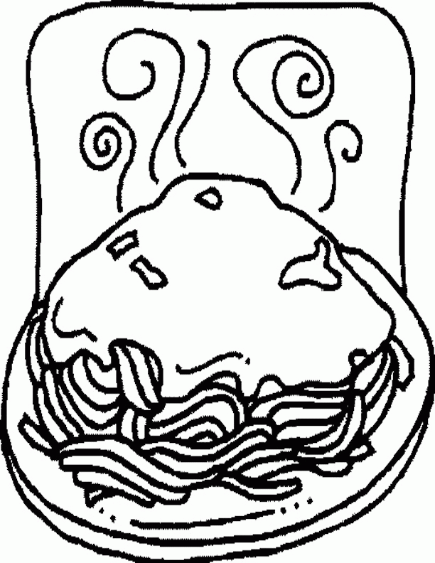 Hot Spaghetti Coloring Pages To Print | The Coloring Pages