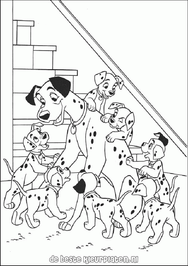 101 Dalmatians coloring pages - Free printable coloring pages