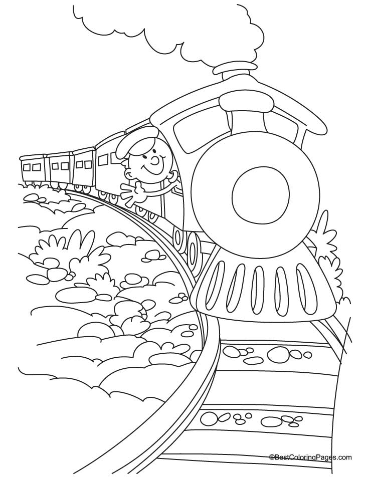 Polar Express Train Coloring Pages - Coloring Home