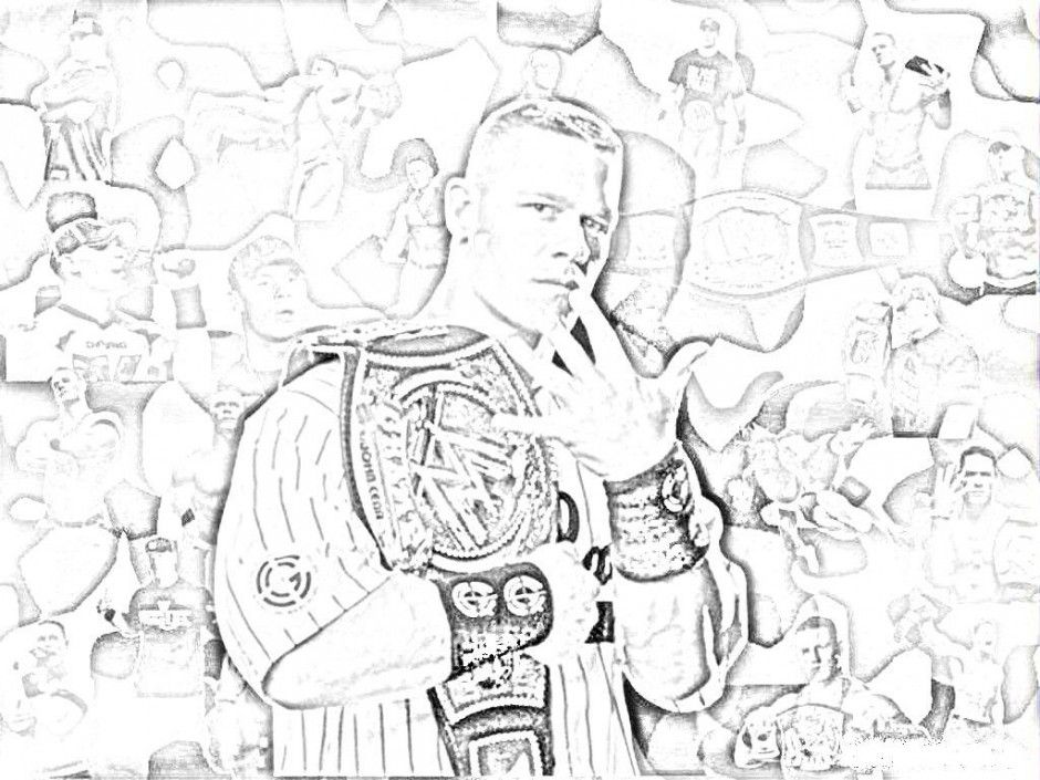 Wwe Superstar The Rock Wwe Smackdown Coloring Pages Printable 
