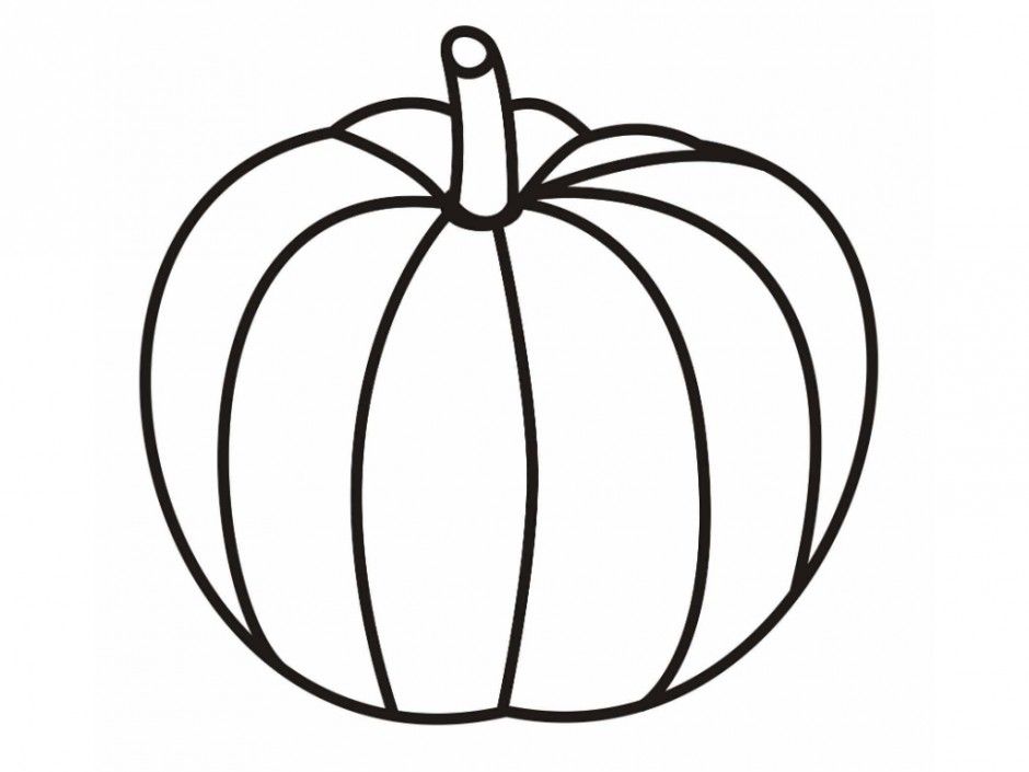 Halloween Crafts For Kids Plain Pumpkin Coloring Pages Printable 