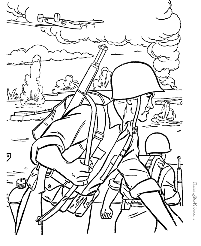 Armed Forces Day Coloring Pages