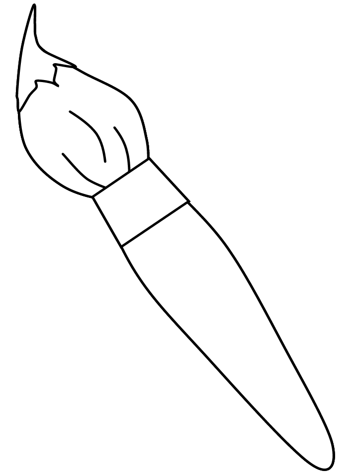paintbrush france coloring pages book