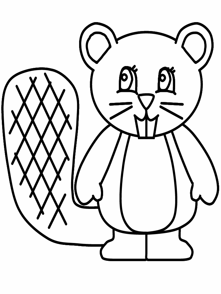 Beaver Pictures For Kids - Coloring Home