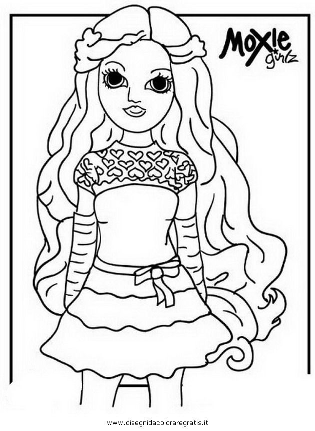 Moxie Girlz Colouring Pages Tattoo Page 2
