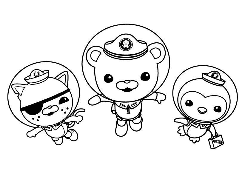 OCTONAUTS COLORING PAGES Coloriage