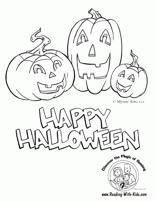 Free Halloween Coloring Pages For Kids:Child Coloring and Children 