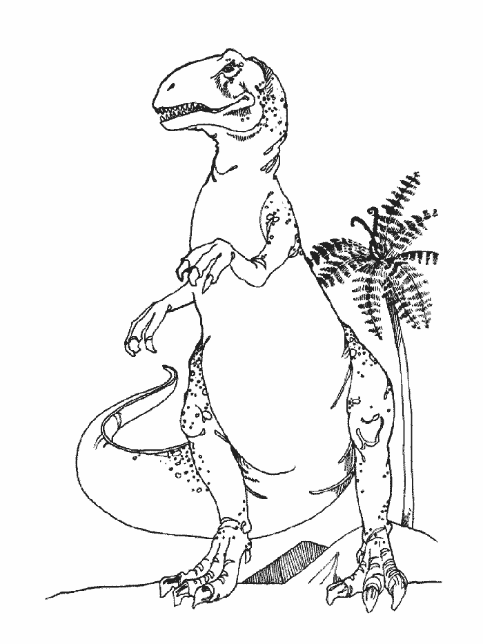 T Rex Dinosaur Coloring Pages - Coloring Home