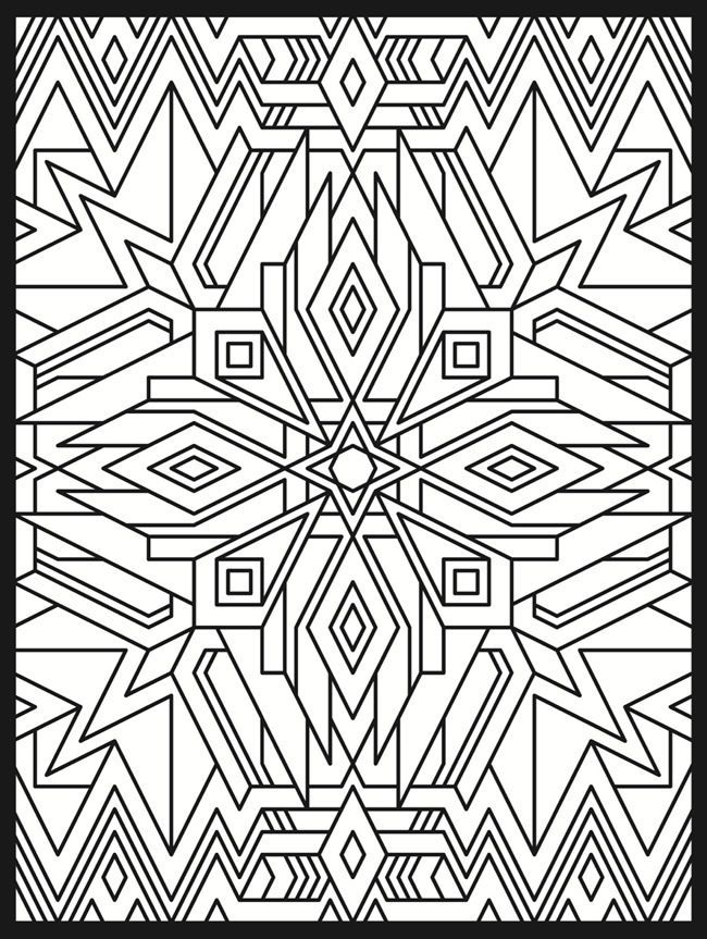 Deco Tech Stained Glass Coloring Book | דגמי אלתר - Geometric Patter…