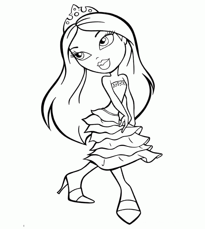Bratz Printable Coloring Pages 116 | Free Printable Coloring Pages