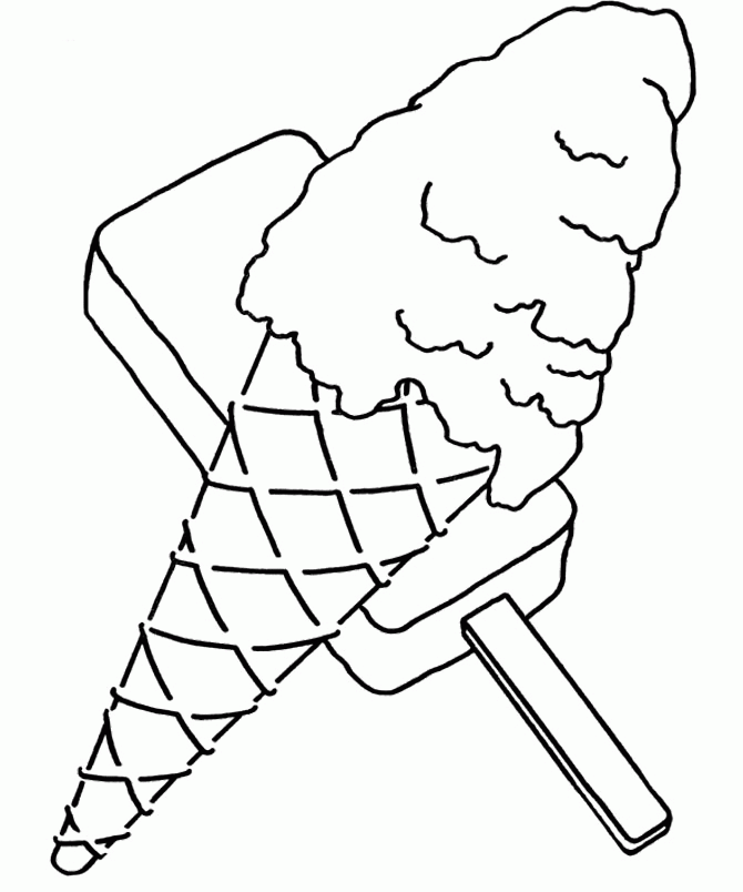 The Sweet Flavors Of Ice Cream Coloring Pages - Cookie Coloring 