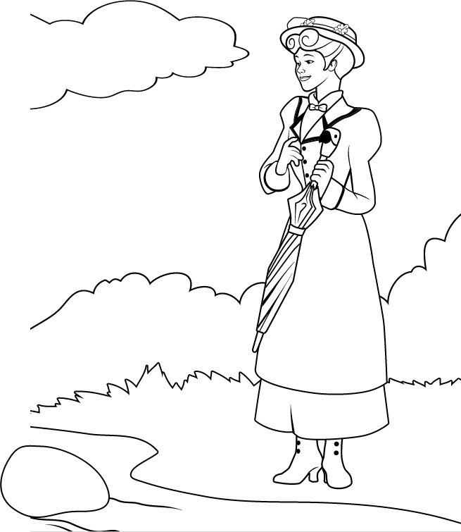 Free coloring page how-to-draw-mary-poppins,-julie-andrews-step-24 