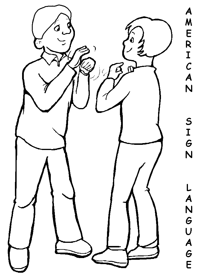 Printable Disabilities 9 People Coloring Pages - Coloringpagebook.com