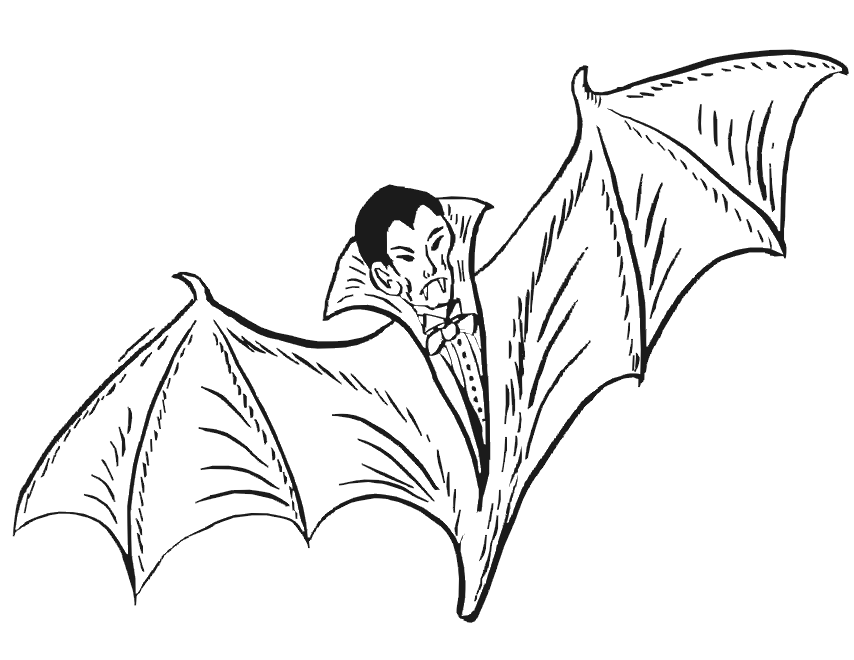 Vampire Bat Fly Coloring Pages Free : New Coloring Pages