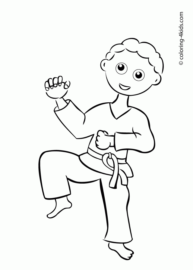 Karate Kid Coloring Pages - Coloring Home