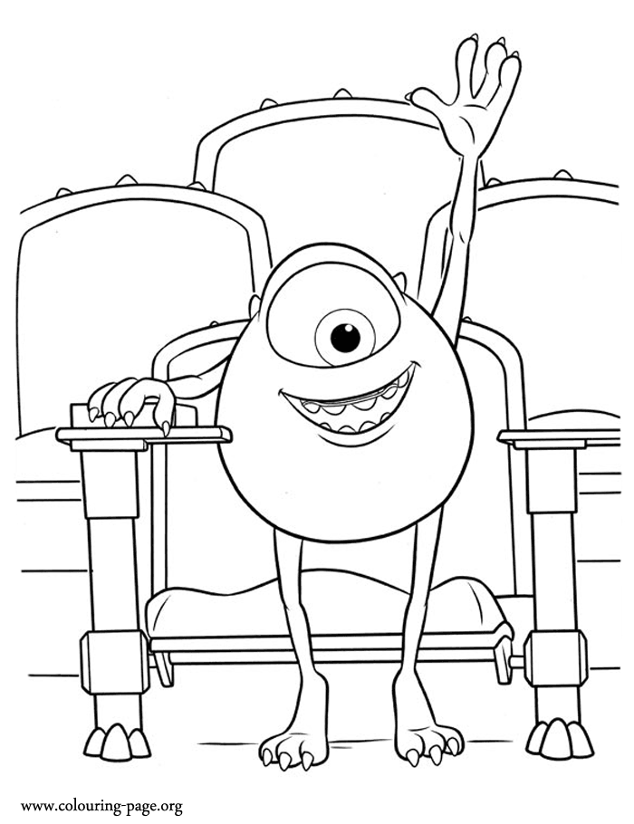 Mike – Monsters University Coloring Pages for kids | coloring pages