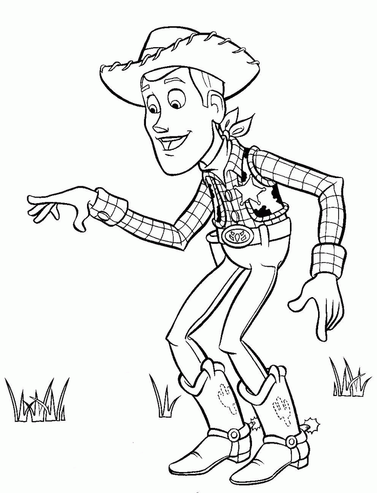 Toy Story Woody Coloring Card Woody Toy Story Color Card Sketches Hot