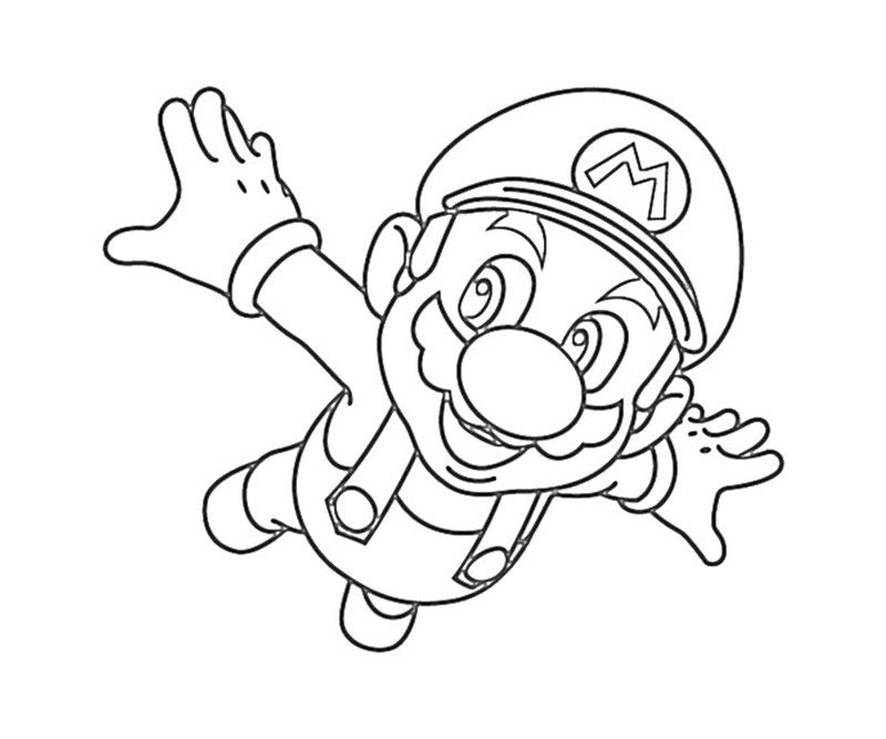 Super Mario Coloring Pages To Print
