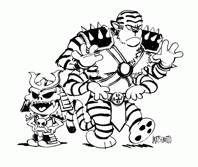 calvin and hobbs free coloring pages - photo #19
