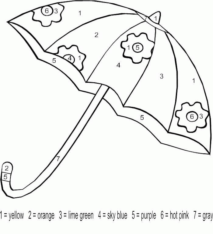 umbrella coloring pages for kids - photo #45