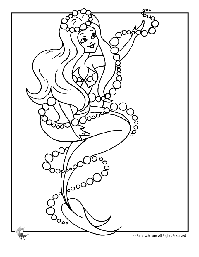 Mermaid Coloring Pages Printable - Free Printable Coloring Pages 
